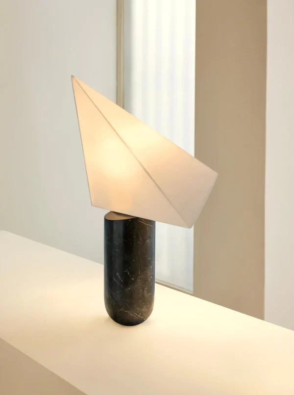 The Oblist Acme - Greek Marble Black | Table Lamp | Bedroom