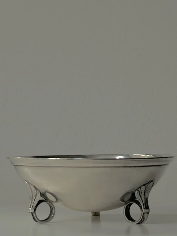 The Oblist Antique Silver Bowl on Three Feet | Decorative Dishes | Decorative Dishes