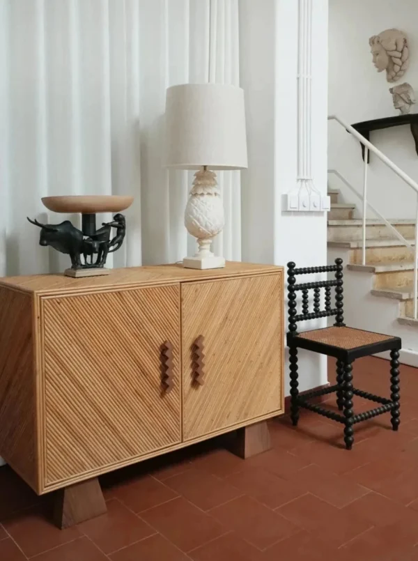 The Oblist Arrabida Rattan and Walnut Sideboard | Sideboard/Cabinet | Bedroom