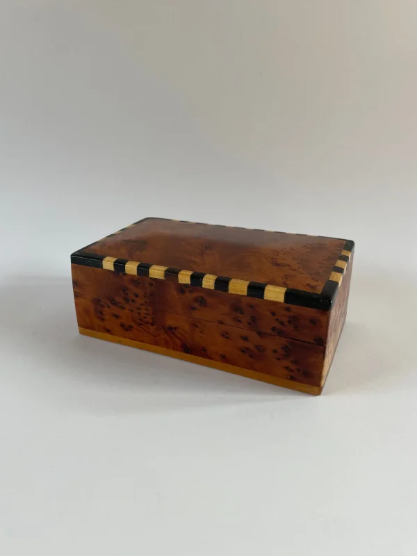 The Oblist Art Deco Burr Box | Desk Accessories | Boxes