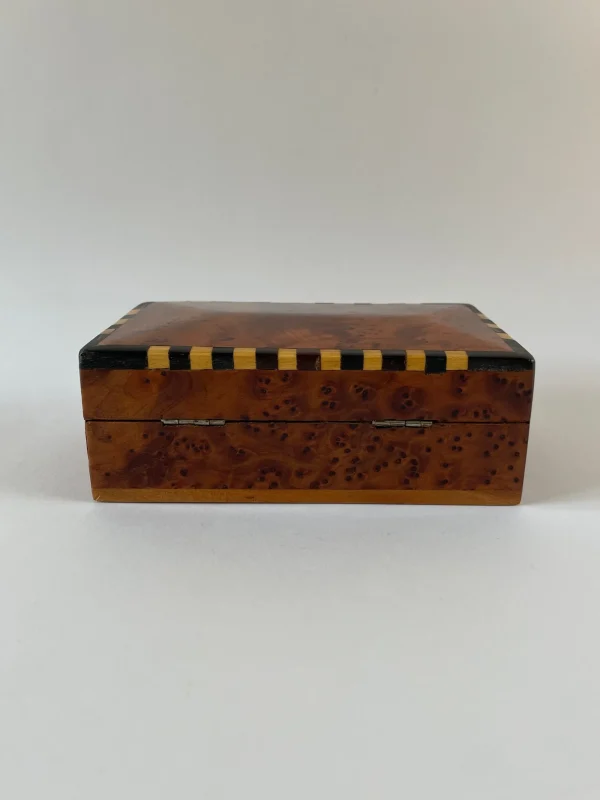 The Oblist Art Deco Burr Box | Desk Accessories | Boxes