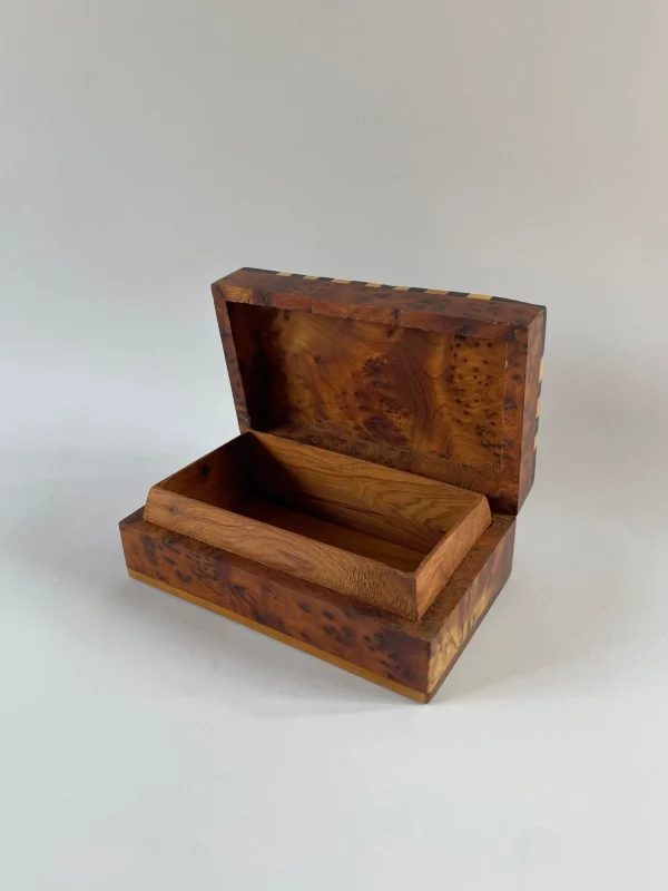 The Oblist Art Deco Burr Box | Desk Accessories | Boxes