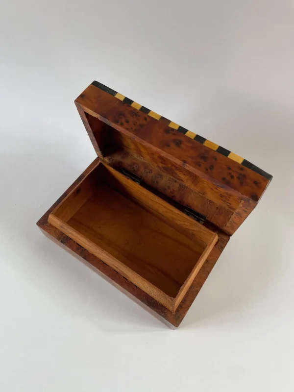 The Oblist Art Deco Burr Box | Desk Accessories | Boxes