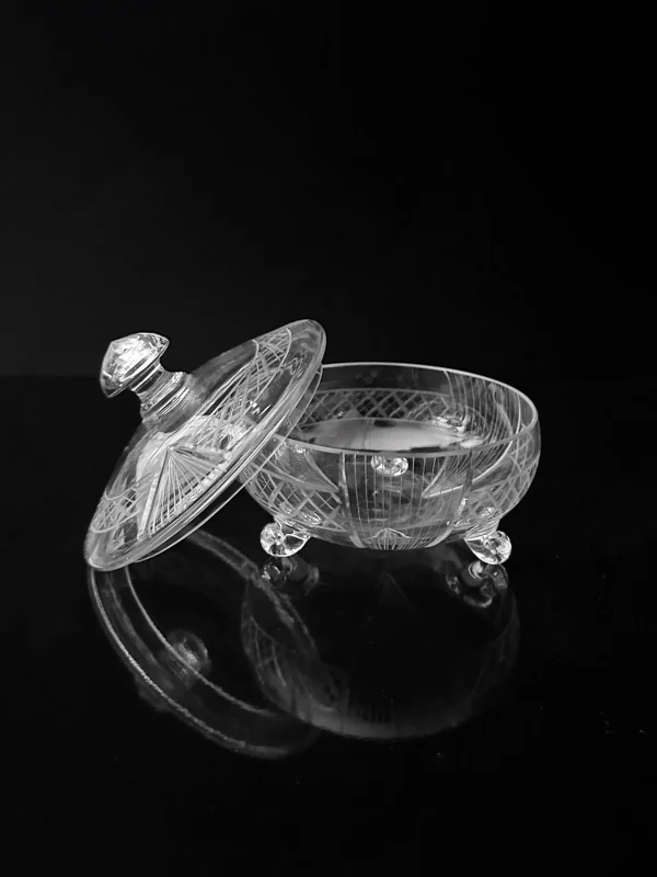 The Oblist Art Deco Glass Bonbonnière - 1930 | Decorative Dishes | Decorative Dishes