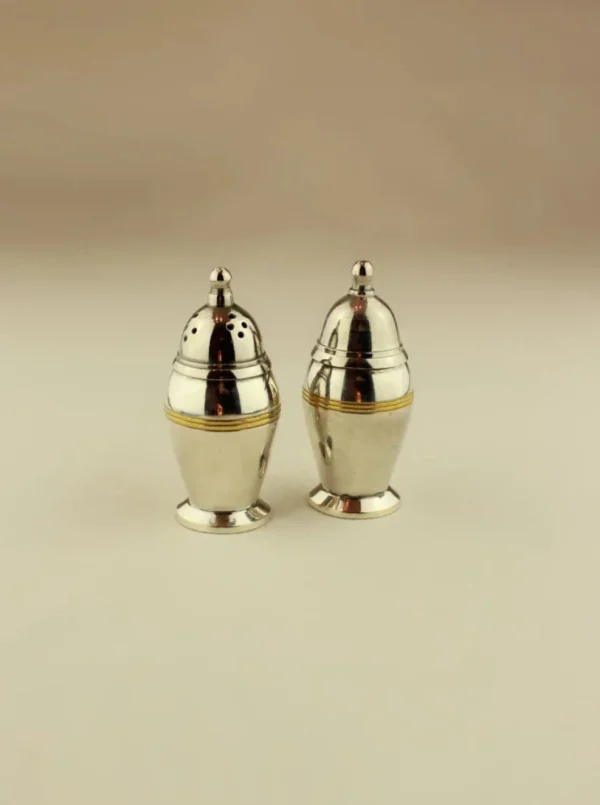 The Oblist Art Deco Salt and Pepper | Vintage Tableware | Decorative Dishes