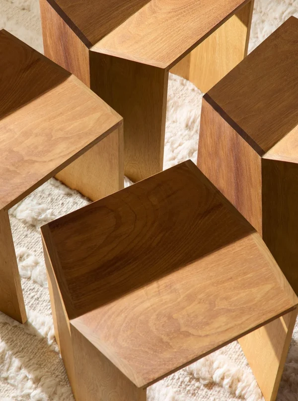 The Oblist Athens Stool in Iroko | Chair