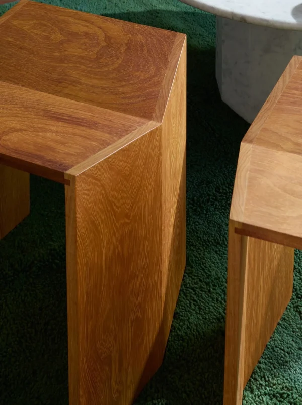 The Oblist Athens Stool in Iroko | Chair