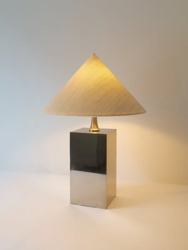 The Oblist Barbier Small Box Lamp 1970s | Table Lamp | Living Room