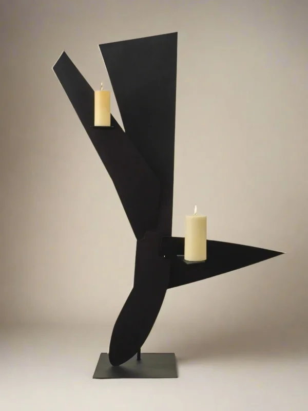 The Oblist Bird Candleholder in Black Powder Coat | Sculptures | Candles & Holders