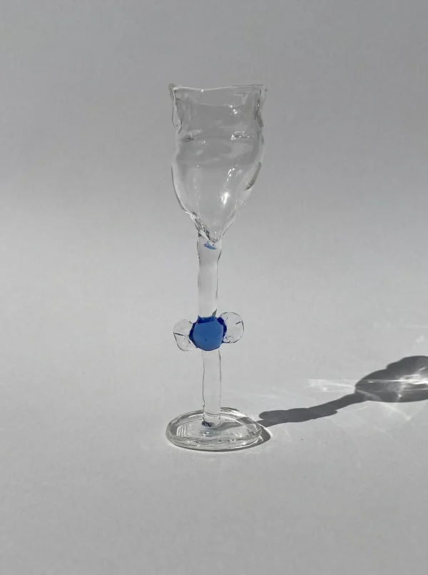 The Oblist Blue 'Candy' Mouth Blown Shot Glasses | Glasses | Dining Room