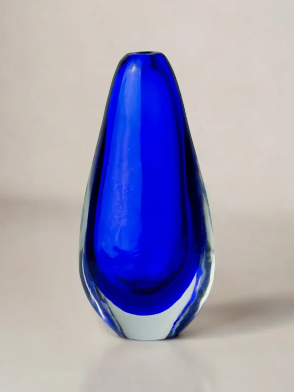 The Oblist Blue Sommerso Vase, Murano Glass, Italy, 1970 | Vintage Vases | Vases