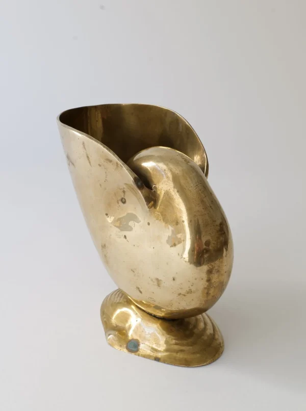 The Oblist Brass Nautilus Vase | Vintage Vases | Sculptures