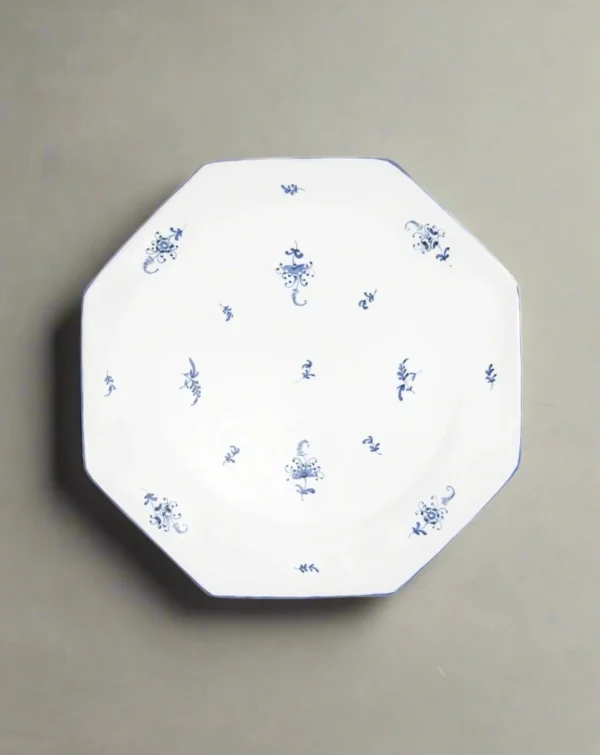 The Oblist Brindille Large Dinner Plate Blue Moustiers | Decorative Dishes | Decorative Dishes