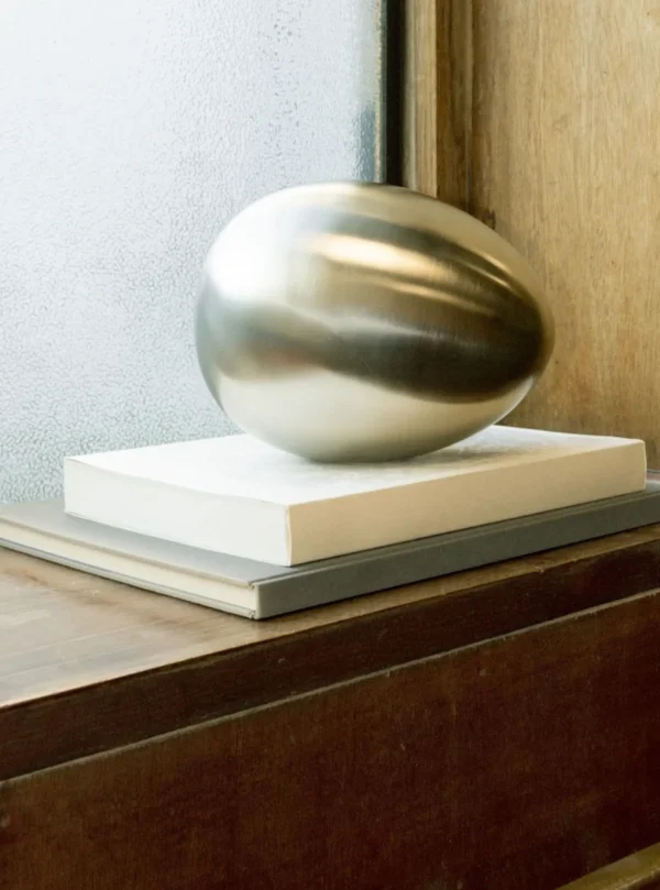 The Oblist Brushed Steel | Egg Sculpture | Sculptures | Living Room