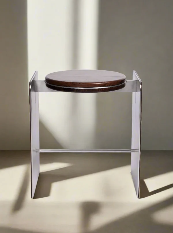 The Oblist Building Blocks Collection - Stool / Side Table (Walnut) | Chair | Living Room