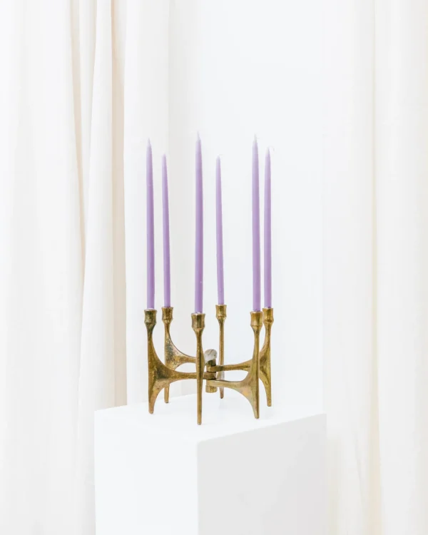 The Oblist Candleholder by Michael Harjes in Bronze 60s | Vintage Candle Holders | Candles & Holders