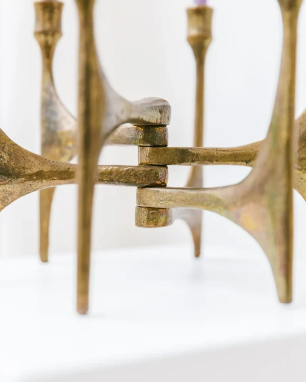 The Oblist Candleholder by Michael Harjes in Bronze 60s | Vintage Candle Holders | Candles & Holders