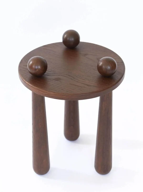 The Oblist Dott Stool, Ebony | Chair | Bedroom