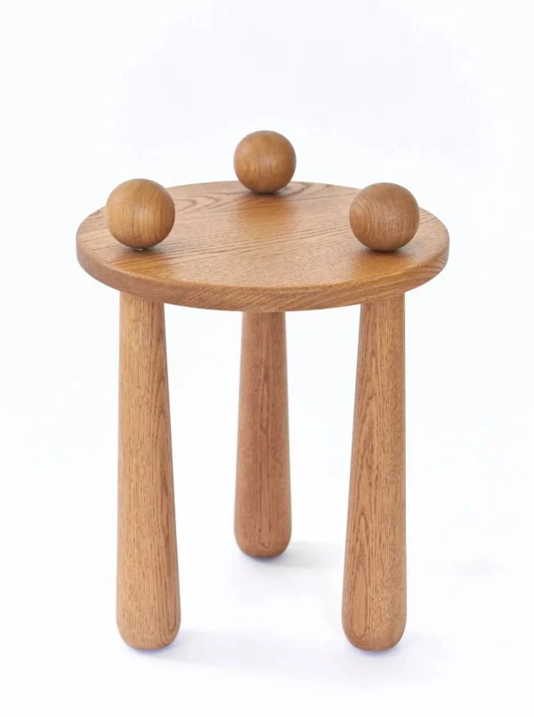 The Oblist Dott Stool, Natural | Chair | Bedroom