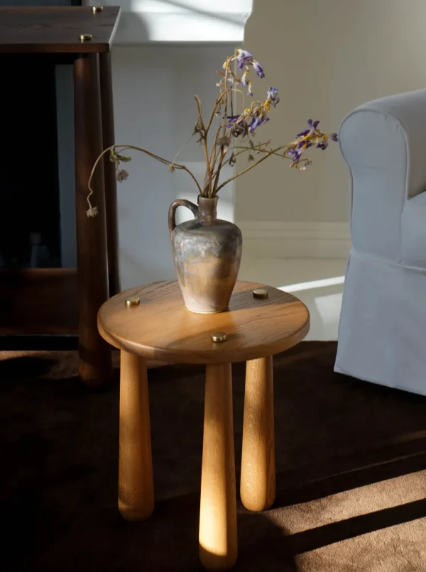 The Oblist Dott Stool, Natural | Chair | Bedroom