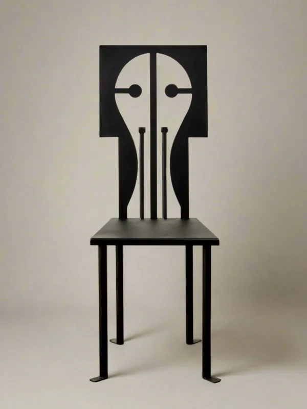 The Oblist Epona Chair in Iron and Black Powder Coat | Chair | Dining Room