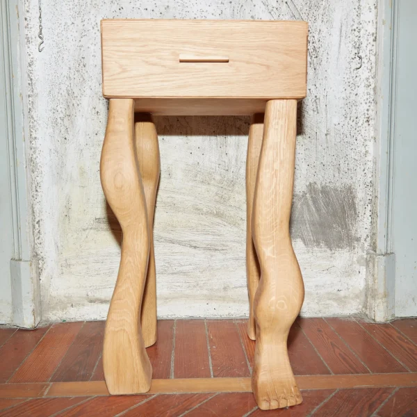 The Oblist Foot Side Table With Drawer | Coffee & End Tables | End Tables