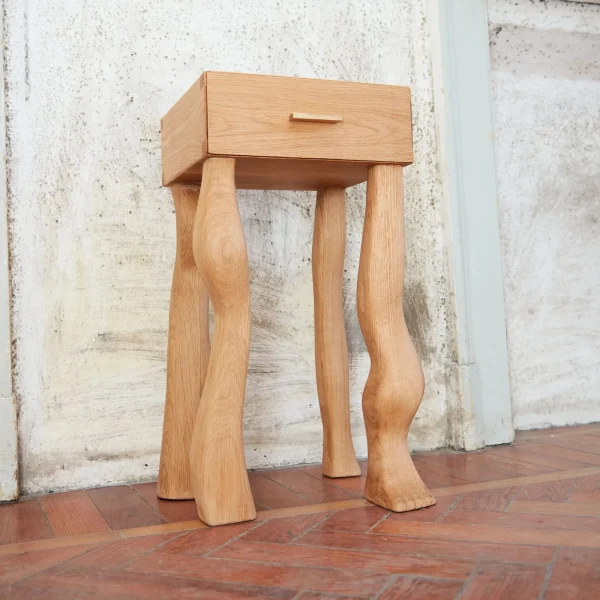 The Oblist Foot Side Table With Drawer | Coffee & End Tables | End Tables