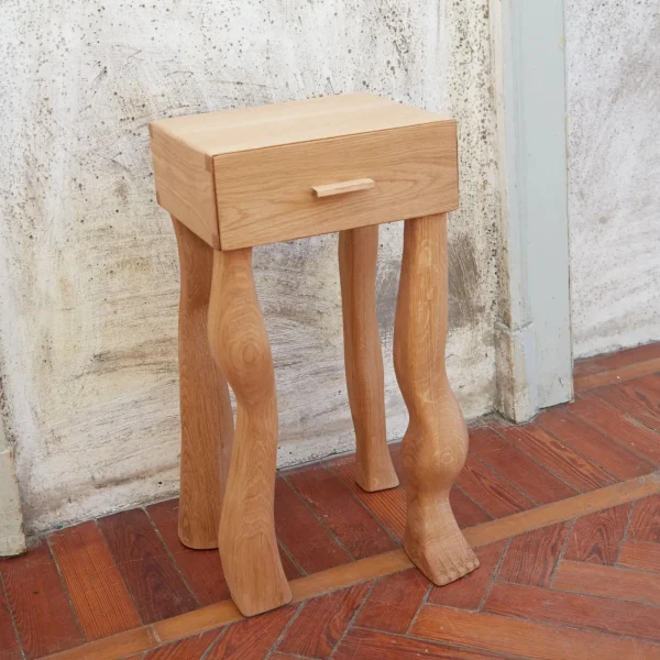 The Oblist Foot Side Table With Drawer | Coffee & End Tables | End Tables