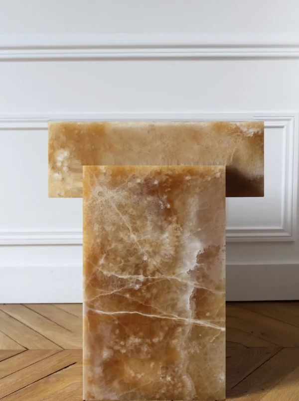 The Oblist Gaia Honey Onyx - Marble Coffee Table | Coffee & End Tables | End Tables