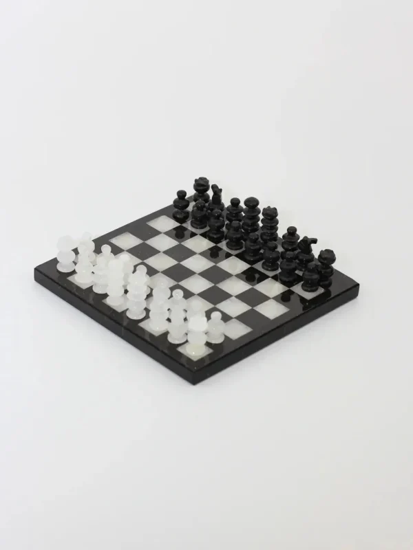 The Oblist Handmade Chess Board in onyx | Games | Living Room