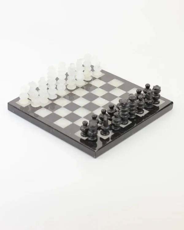 The Oblist Handmade Chess Board in onyx | Games | Living Room