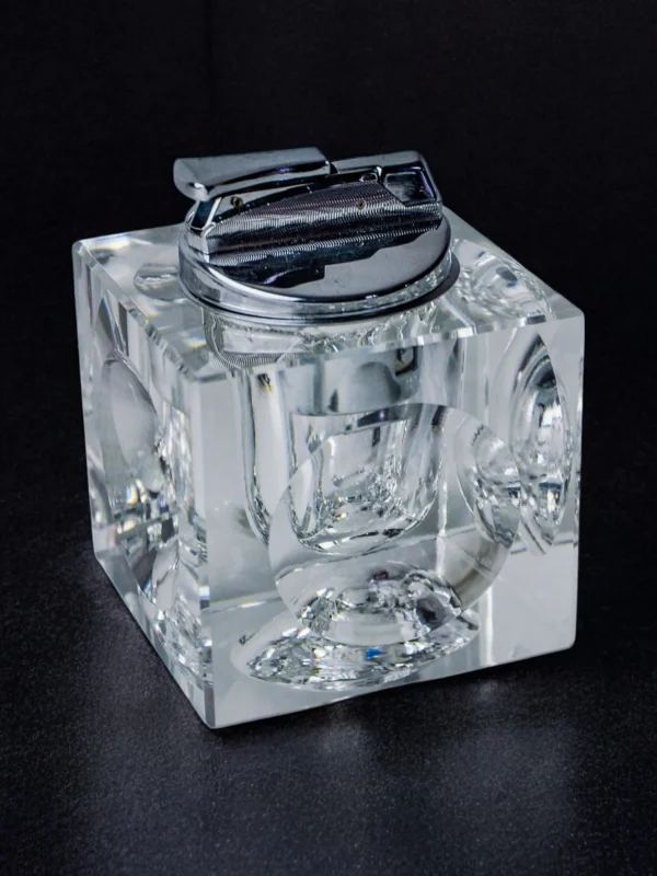 The Oblist Ice Cube Lighter by Antonio Imperatore 70s | Desk Accessories | Ashtray