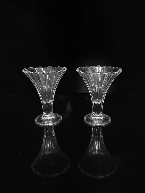 The Oblist 2 Italian Art Deco Cocktail Glasses | Vintage Tableware | Glasses