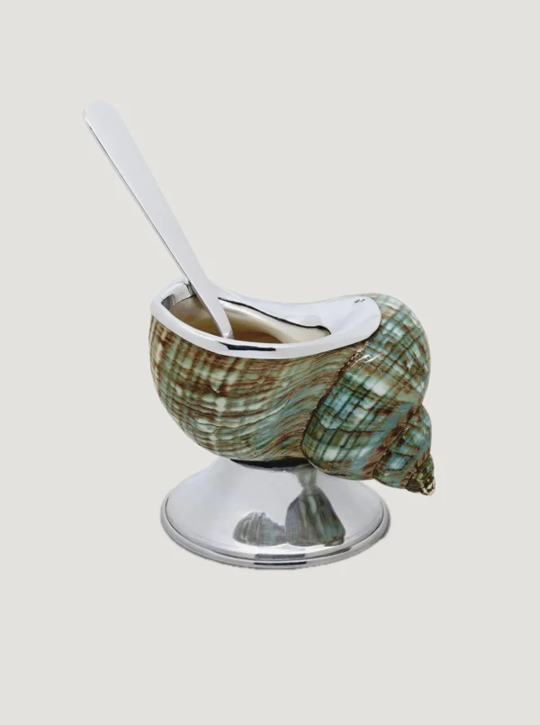 The Oblist Jade Shell Sugar Bowl | Decorative Dishes | Decorative Dishes