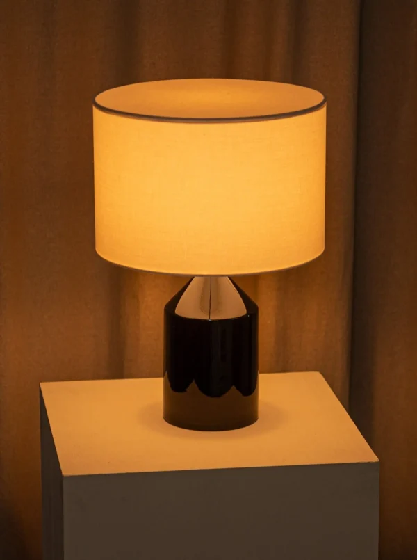 The Oblist Josef Black Ceramic | Table Lamp | Bedroom