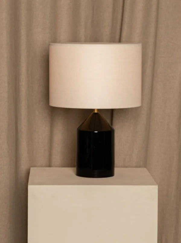 The Oblist Josef Black Ceramic | Table Lamp | Bedroom