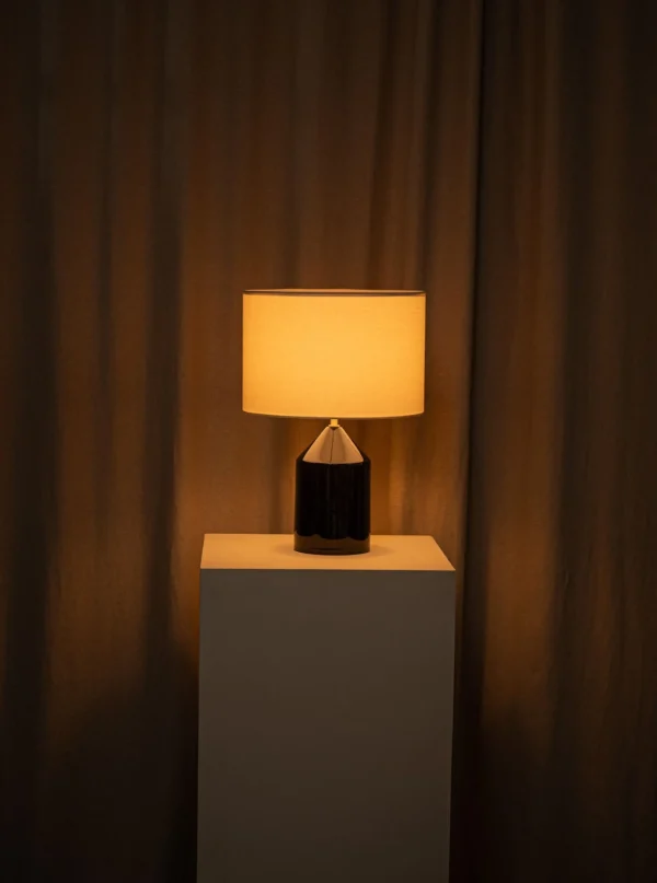 The Oblist Josef Black Ceramic | Table Lamp | Bedroom