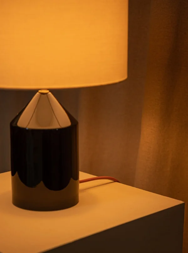 The Oblist Josef Black Ceramic | Table Lamp | Bedroom