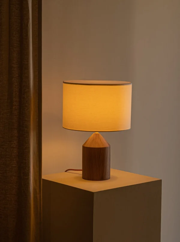 The Oblist Josef Walnut Wood | Table Lamp