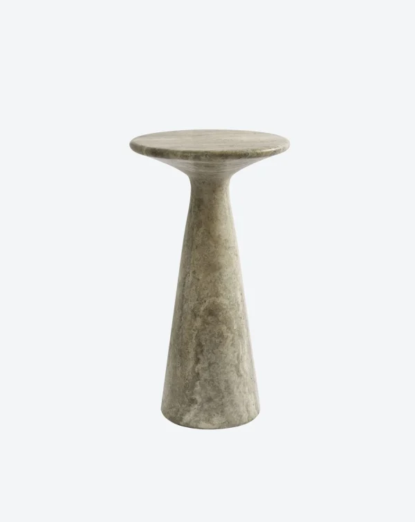 The Oblist Juno Tall Travertine Side Table | Low Side Table | Coffee & End Tables