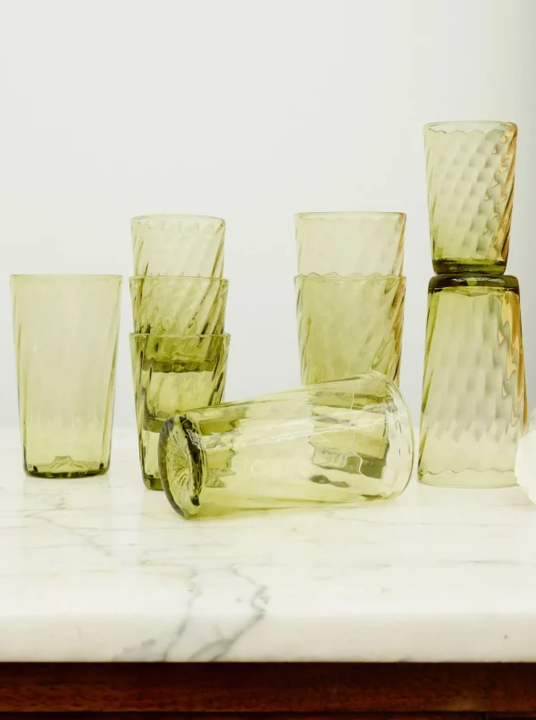 The Oblist Karl Glass Small - Set of Four | Glasses | Dining Room