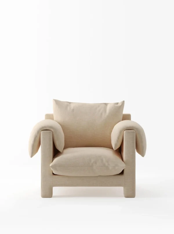 The Oblist La Plume Armchair in Villa Nova Atlantis Fabric | Armchair | Living Room