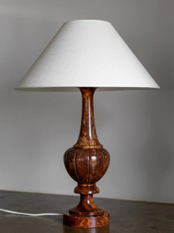 The Oblist Large Italian Alabaster Stone Lamp | Table Lamp