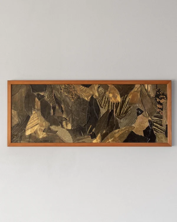 The Oblist Leaves | 1960s Abstract Collage, Sweden | Dining Room