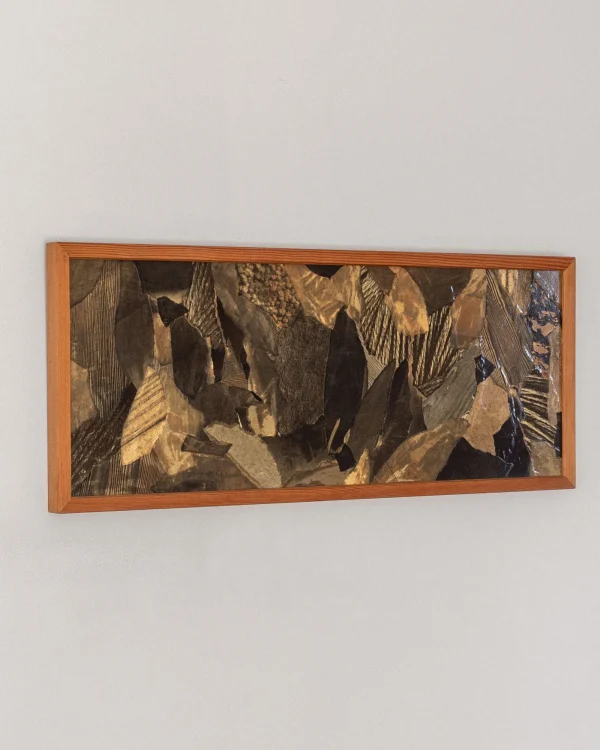 The Oblist Leaves | 1960s Abstract Collage, Sweden | Dining Room