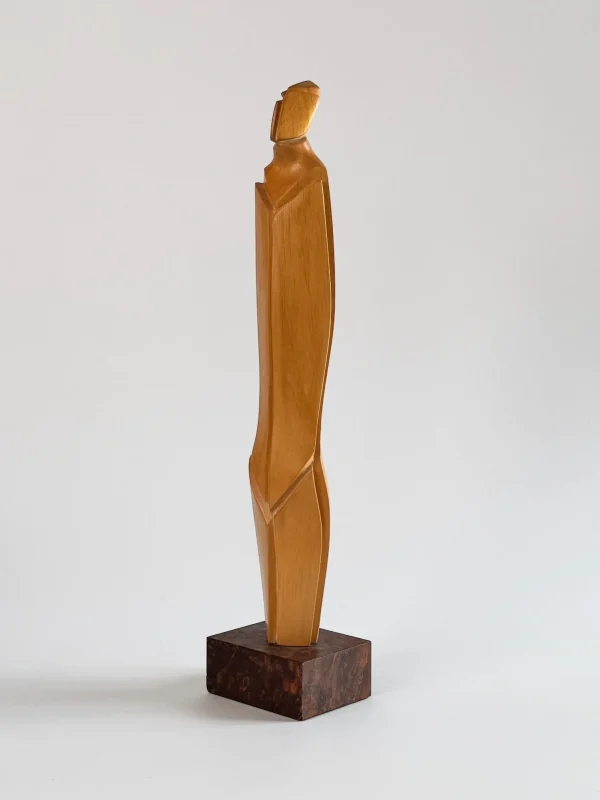 The Oblist Light Wood Sculpture by Pierre Dedieu | Sculptures