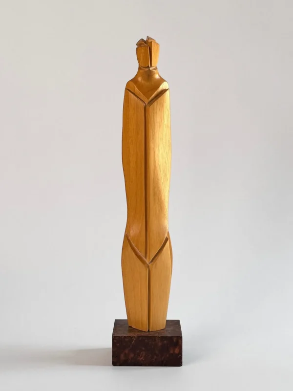 The Oblist Light Wood Sculpture by Pierre Dedieu | Sculptures