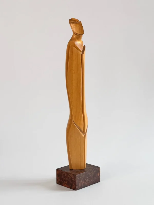 The Oblist Light Wood Sculpture by Pierre Dedieu | Sculptures