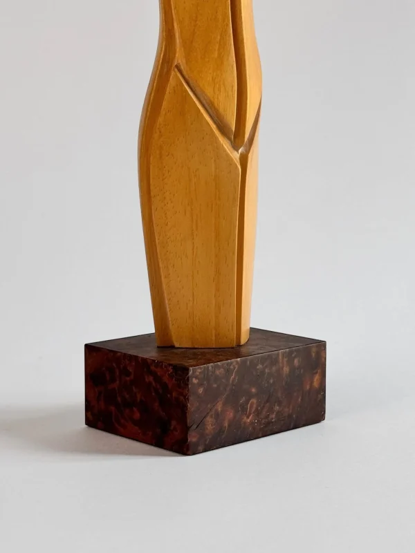 The Oblist Light Wood Sculpture by Pierre Dedieu | Sculptures