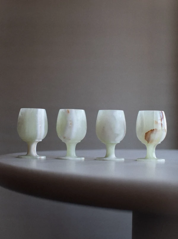 The Oblist Marble Cups Set | Vintage Tableware | Glasses